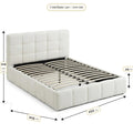 Dimensions du lit coffre Aurore (couchage 140x200) : 152 x 215 cm hors tout, tete de lit 112 cm, caisse 34 cm